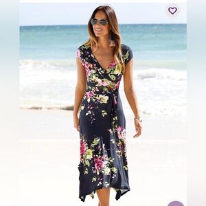 Lascana New with Tags Handkerchief Hem Dress Size EU42/US10